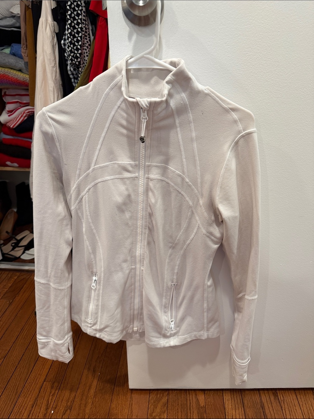 White Lululemon Define Jacket